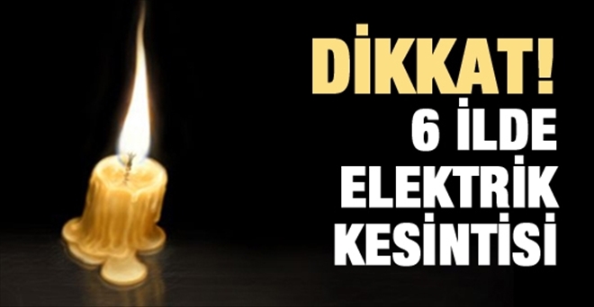 Adana, Mersin, Osmaniye, Hatay, Kilis ve Gazeantep İlerinin  ve Bazı İlçelerinin  21,22,23 Mart 2016 Günlerinde  Elektirik kesilecektir.