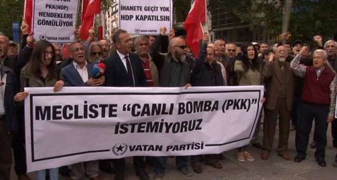 Başkent´te HDP protestosu