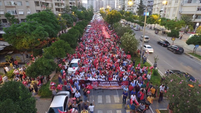 CHP´nin düzenlediği 30 Ağustos Zafer Bayramı yürüyüşü   gerçekleştirildi
