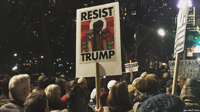 NEW YORK´TA TRUMP PROTESTOSU