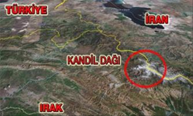 Irak kuzeyi Kandil bölgesinde, bölücü terör örgütüne ağır darbe 