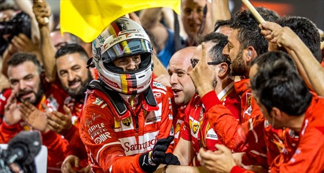 F1 Bahreyn Grand Prix 2017´de birinci Sebastian Vettel