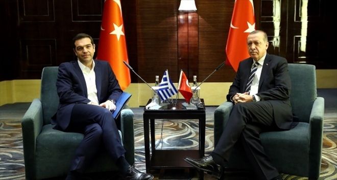 Erdoğan, Yunanistan Başbakanı Çipras´la görüştü