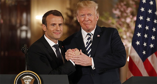 Macron ve Trump´tan İran´a karşı işbirliği