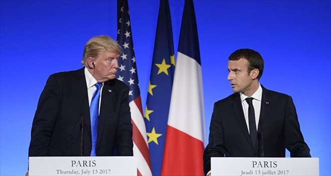 Macron ve Trump Suriye´yi konuştu