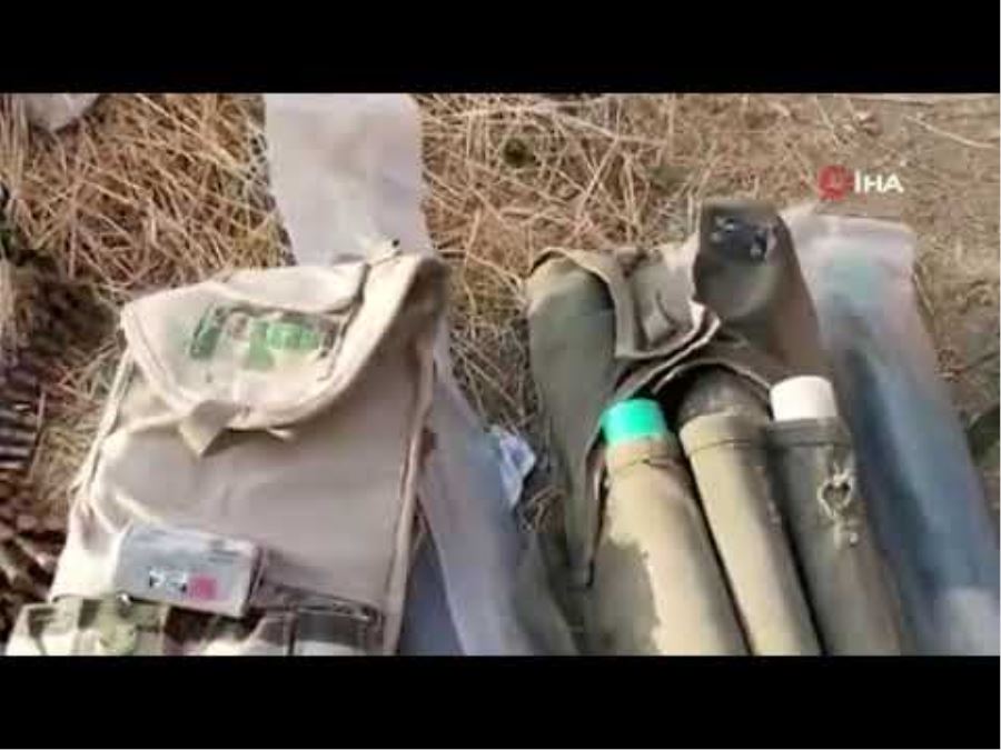 YPG/PKK’dan ele geçirilen mühimmatların videosu yayınlandı