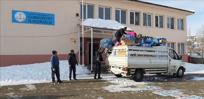 Tufanbeyli´de öğrenciler 11 ton atık topladı