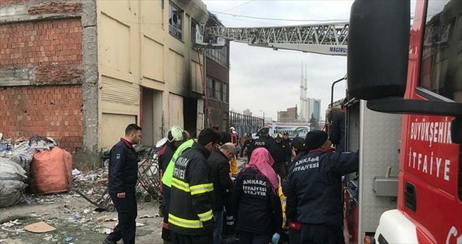 Ankara´da metruk binada yangın: 5 ölü, 11 yaralı