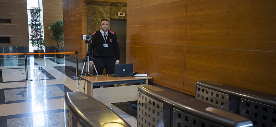 AKP Genel Merkezinde termal kamera uygulamasına geçildi