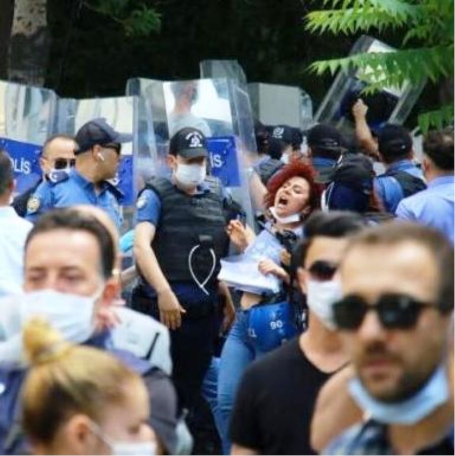 Ankara’da George Floyd protestosu