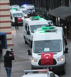 Yurt yangınında hayatını kaybedenlerin cenazeleri köylerine gönderildi