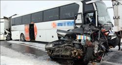 Zincirleme kazada 36 araç birbirine girdi