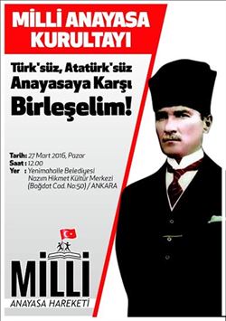 ‘MİLLİ ANAYASA KURULTAYI‘  27 MART´TA ANKARA´DA TOPLANIYOR