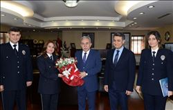 EMNİYET MÜDÜRÜ ZEYBEK´TEN VALİ BÜYÜK´E “POLİS HAFTASI” ZİYARETİ