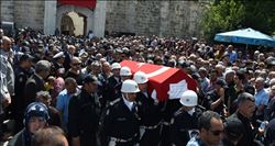 Tarsus´ta  şehit polis dualarla uğurlandı