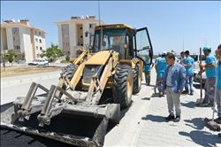 Sarıçam Belediyesi‘nden yol çalışması