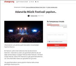 Adanalılar uluslararası müzik festivali istiyor