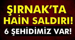 ŞIRNAK´TA 6 ŞEHİDİMİZ VAR