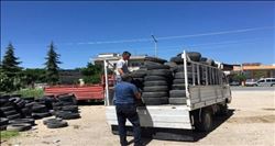 Adana´da atık lastikler ekonomiye geri kazandırılıyor