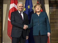 başbakan Yıldırım Merkel´le görüştü