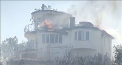 ALANYA´DA KORKUTAN YANGIN