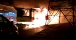 İETT otobüsünü durdurup ateşe verdiler