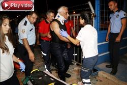 Otomobiliyle kanala uçan alkollü sürücü ölümden son anda kurtuldu  