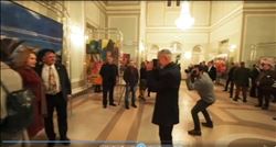 ADANALI RESSAM BEDRİ BAYKAM UKRAYNA´DA SERGİ AÇTI