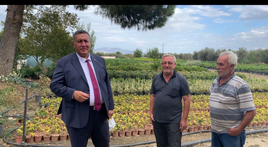 CHP Milletvekili Gürer, fide ve çiçek üreticilerin sorunlarını dinledi 