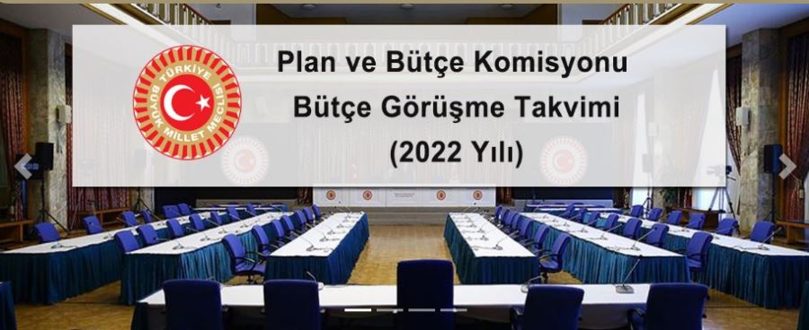 2022 Bütçesi Görüşme Takvimi açıklandı
